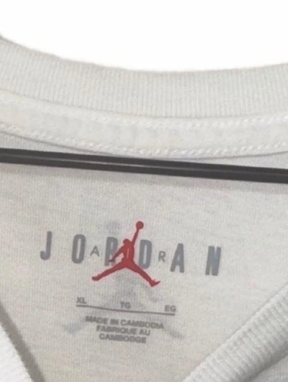 Jordan Graphic T-Shirt with Red Sneakers Print | Men’s XL